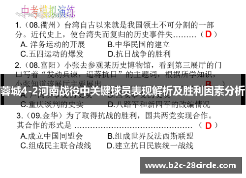 蓉城4-2河南战役中关键球员表现解析及胜利因素分析